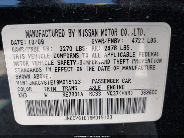 INFINITI G37 Journey