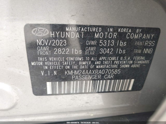 Hyundai Ioniq Se