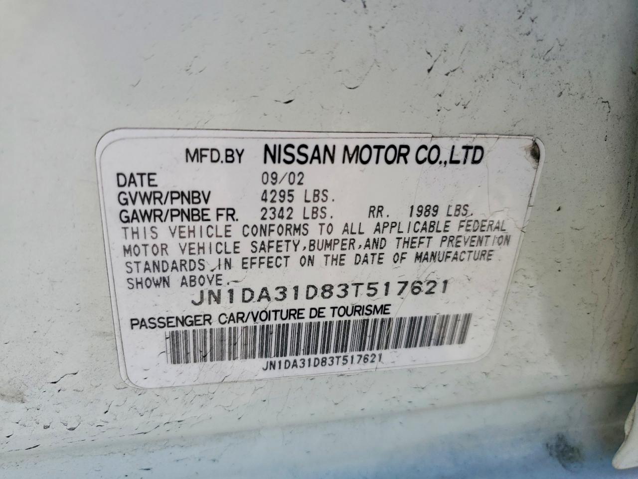 Nissan Maxima Gxe