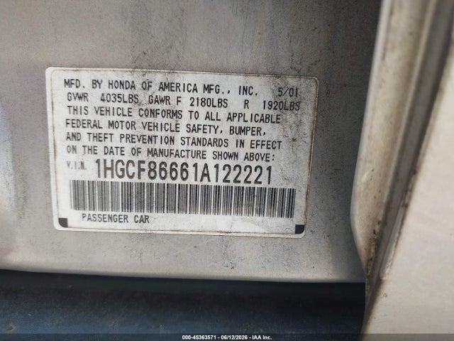 Honda Accord Value Package