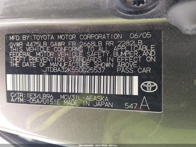 Toyota Camry Se V6