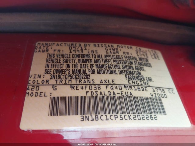Nissan Versa 1.8 S
