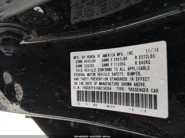 Honda Accord Ex-l V6
