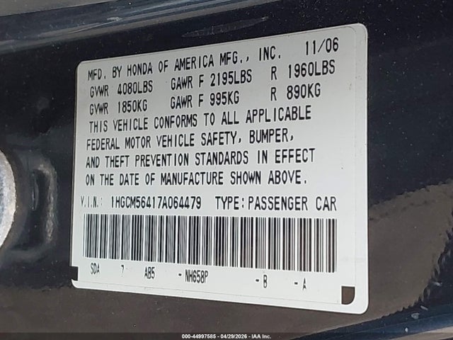 Honda Accord 2.4 Lx