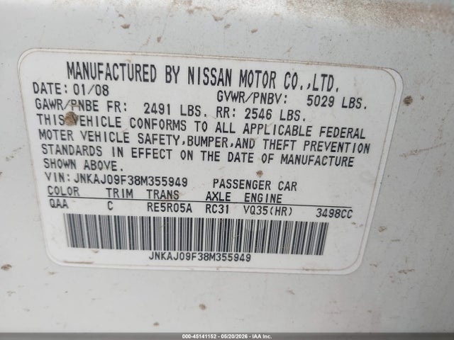 INFINITI Ex Journey