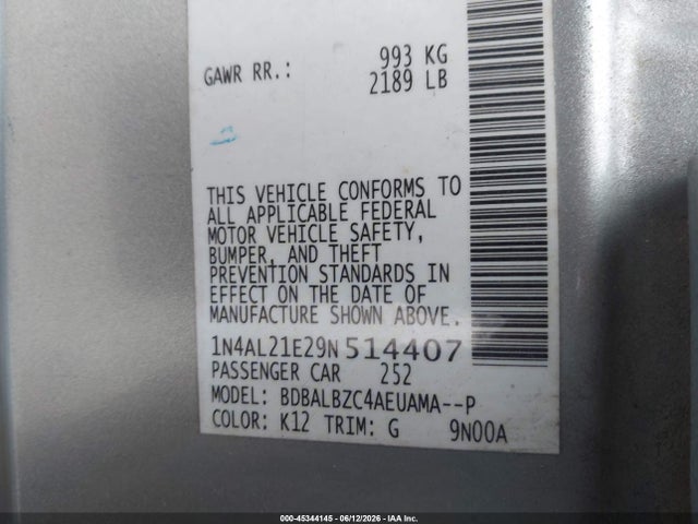 Nissan Altima 2.5 S