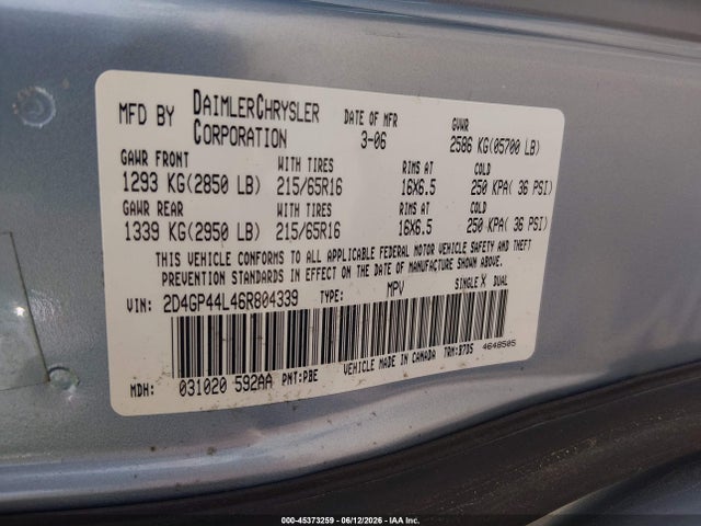 Dodge Grand Caravan Sxt