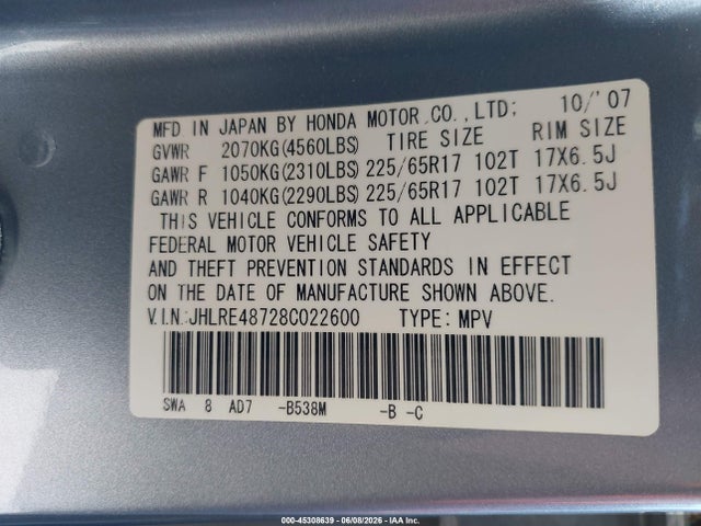 Honda CR-V Ex-l