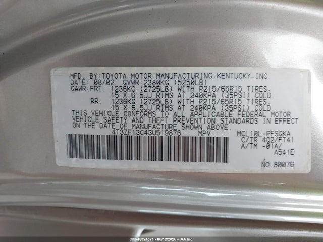 Toyota Sienna Le