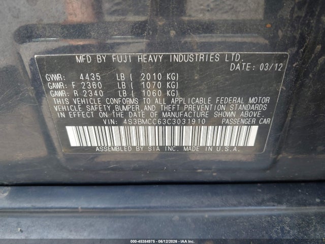 Subaru Legacy 2.5i Premium