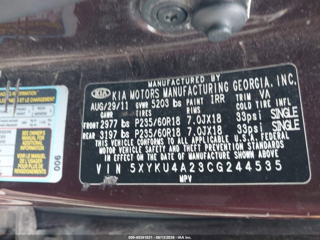 Kia Sorento Ex V6