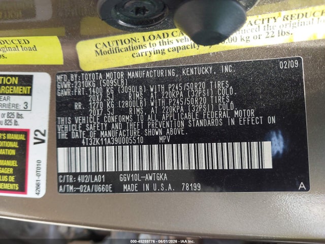 Toyota Venza Base V6