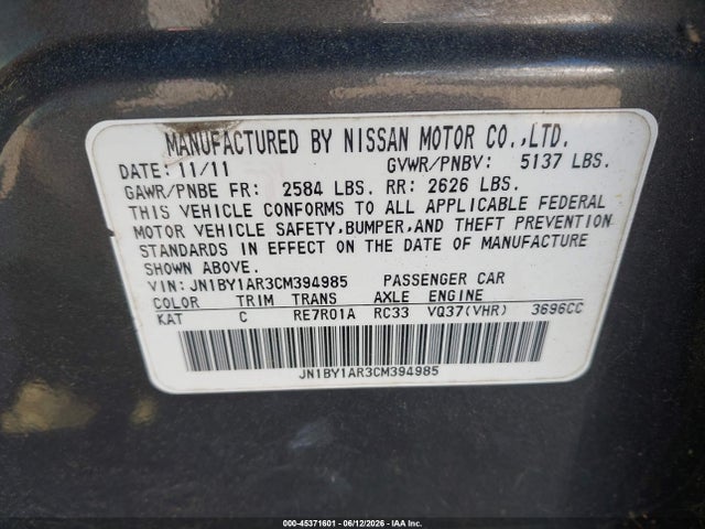 INFINITI M37x