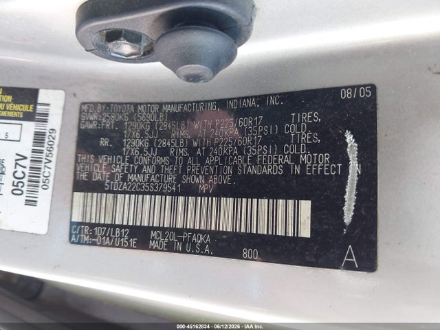 Toyota Sienna Xle Limited