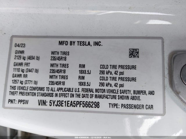 Tesla Model 3 Rear-wheel Drive