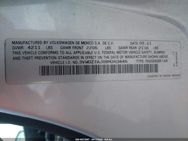 Volkswagen Jetta 2.5l Se