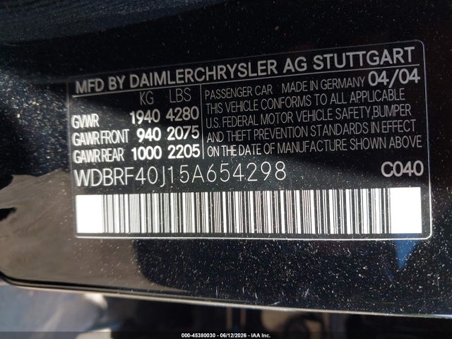 Mercedes-Benz C-Class Kompressor Sport