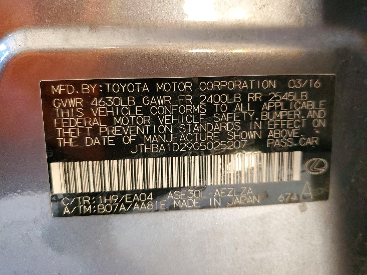 Lexus Is 200t
