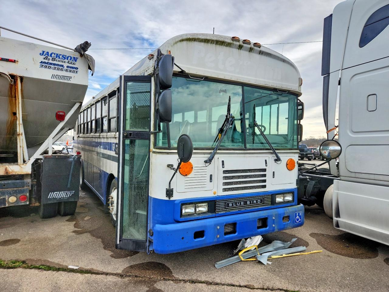 Salvage Blue Bird School Bus Transit Bus Image