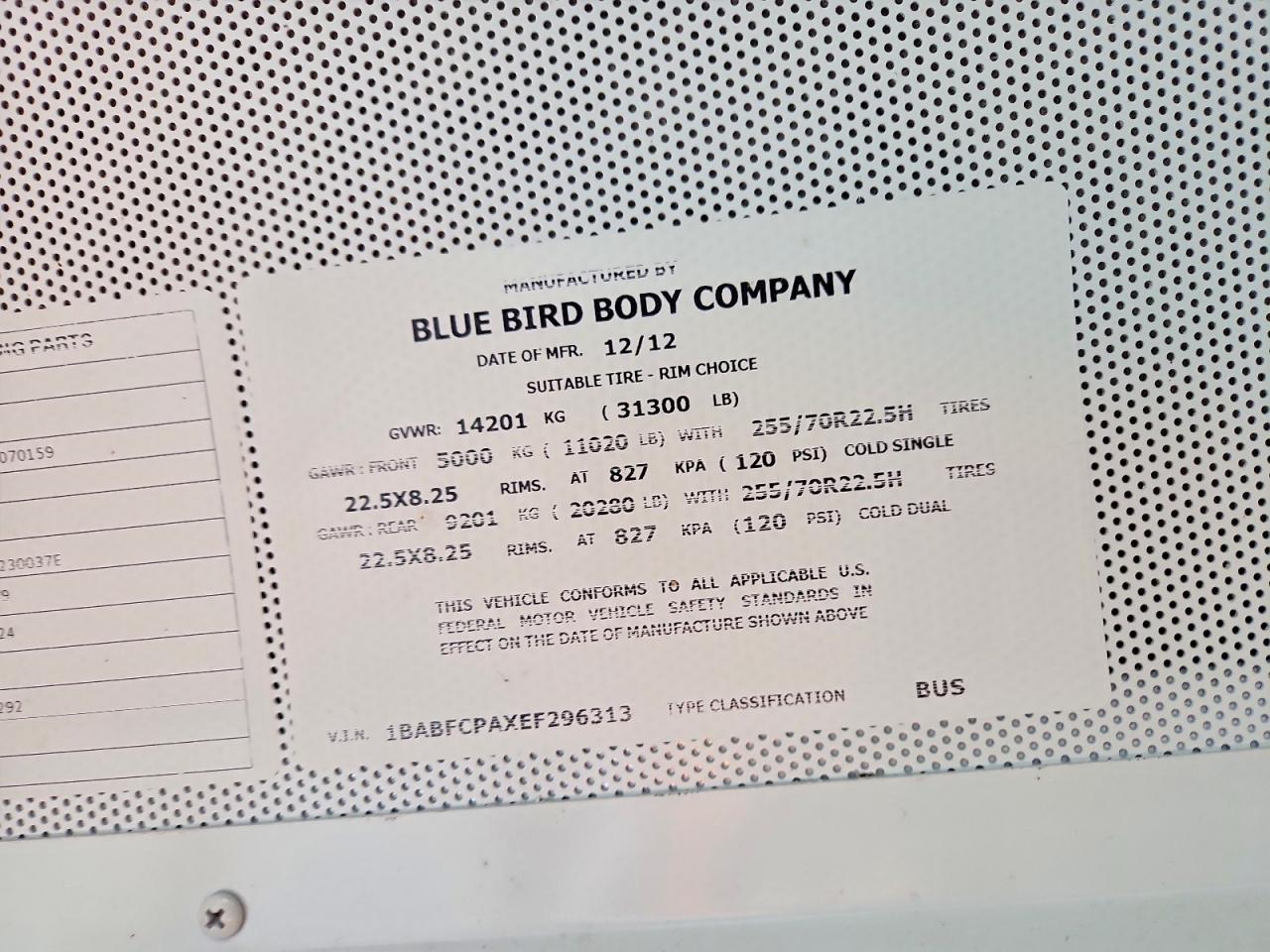 Blue Bird School Bus Transit Bus