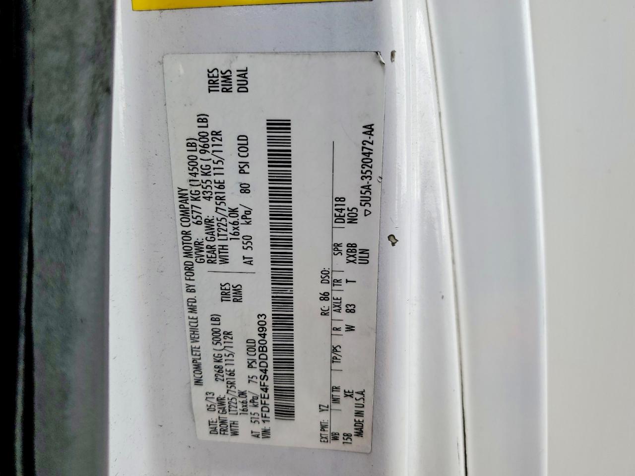 Ford Econoline E450 Super Duty Cutaway Van